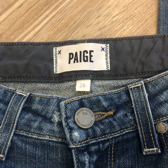 Paige Hoxton Ankle Peg Skinny Distressed Jeans - Picture 3 of 6